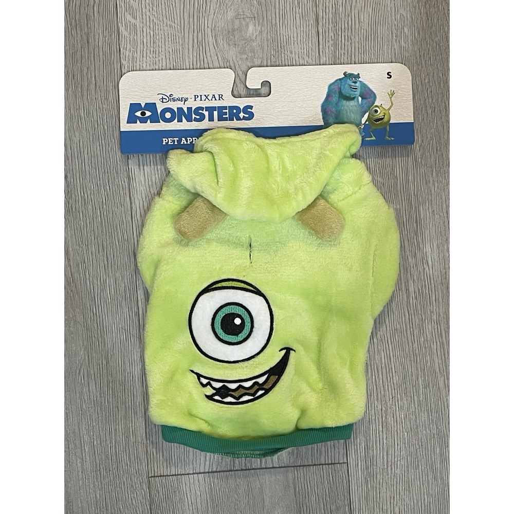 NEW Disney Pixar Halloween Fluffy Pet Dog Costume - Monsters Inc - Mike - Size S